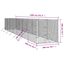 vidaXL Perrera de exterior acero galvanizado plateado 4x4x2 m, , large indicador imagen numero 22