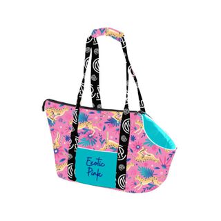 Cazo Exotic Transportín Estampado Rosa para perros y gatos