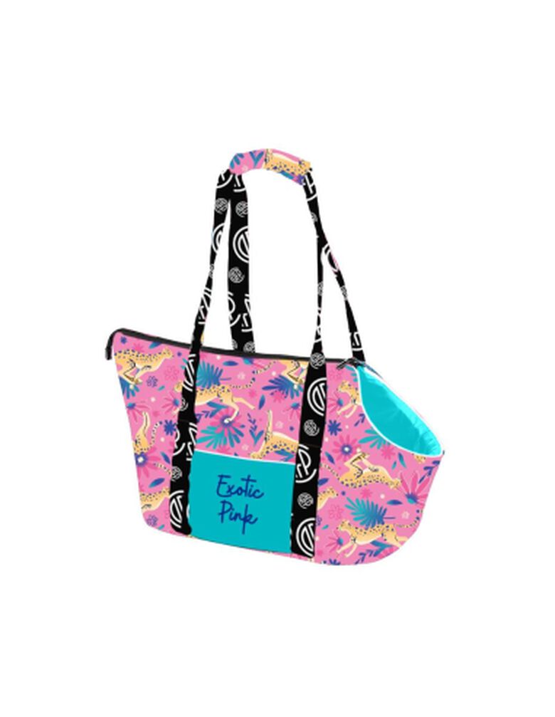 Cazo Exotic Transportín Estampado Rosa para perros y gatos thumbnail