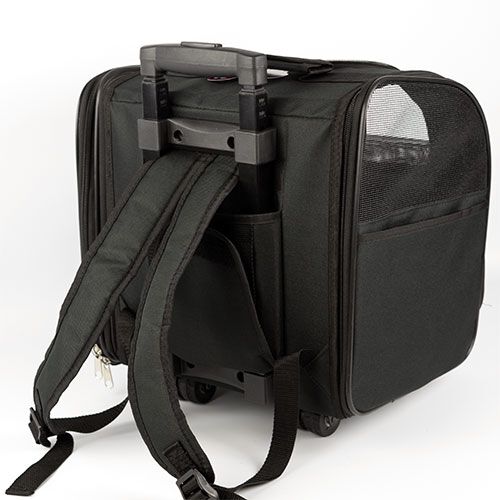 Bolso-Mochila con Ruedas y Tirador BOLSO MOCHILA CON RUEDAS Y TIRADOR NEGRO 34X28X34CM, , large Imagen numero 4