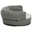Vidaxl sof&aacute; acolchado ovalado con coj&iacute;n gris para perros, , large indicador imagen numero 7