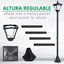 Outsunny Farolas Solares Negro, , large indicador imagen numero 5
