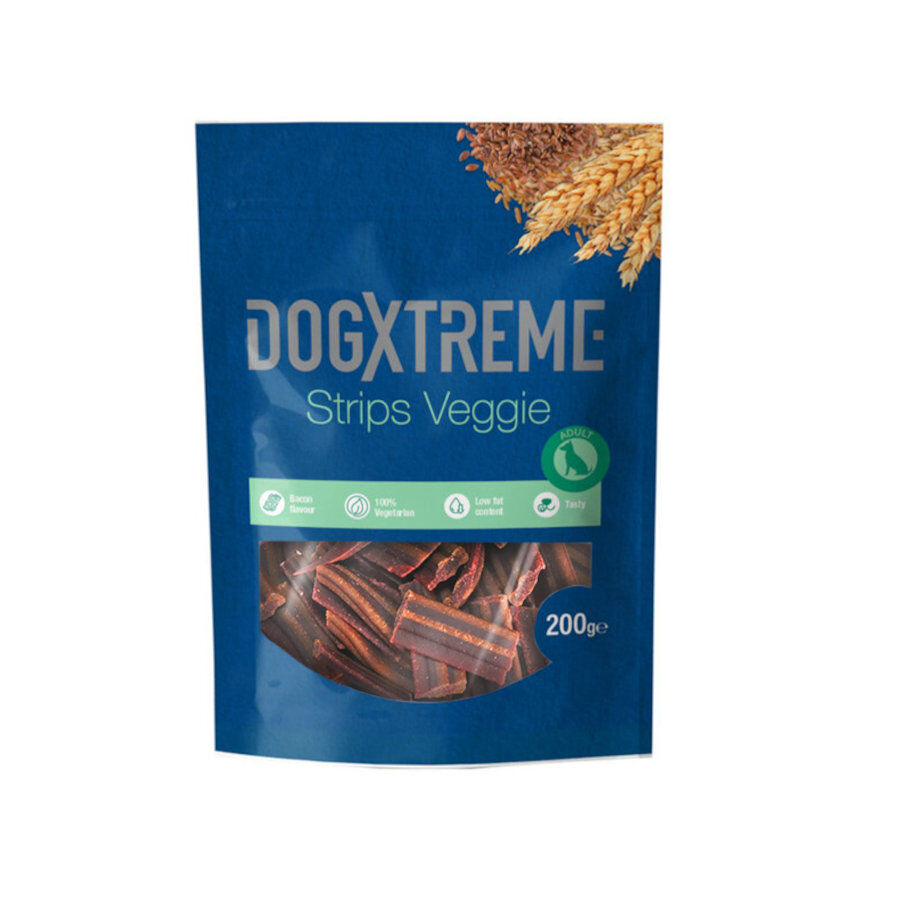 Dogxtreme Tiras de Bacon Vegano snack para perros thumbnail