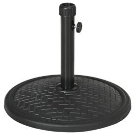 Outsunny Base De Sombrilla De Hormigón Soporte Para Parasol Negro 
