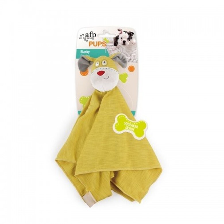 All for paws pups mantita de peluche amarilla para perros