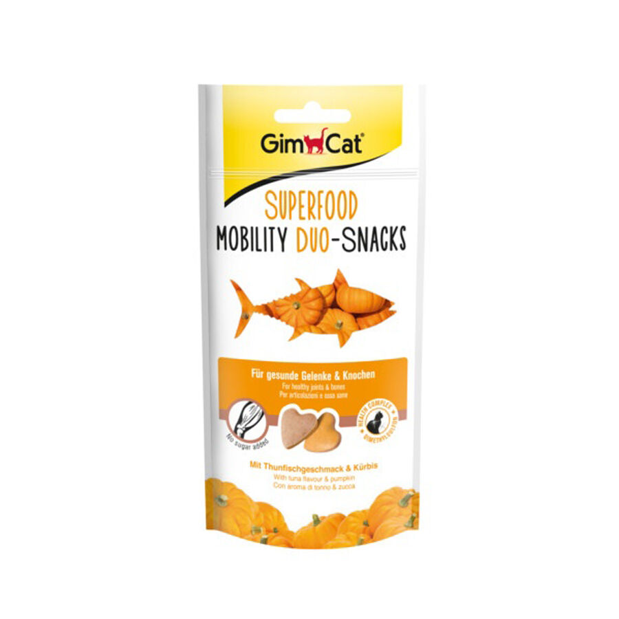 40 g GimCat Bocaditos Superfood Mobility Duo At&uacute;n y Calabaza, , large Imagen numero 1