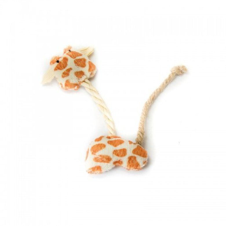 Peluche de Jirafa con cuerda para gatos color Natural, , large image number null