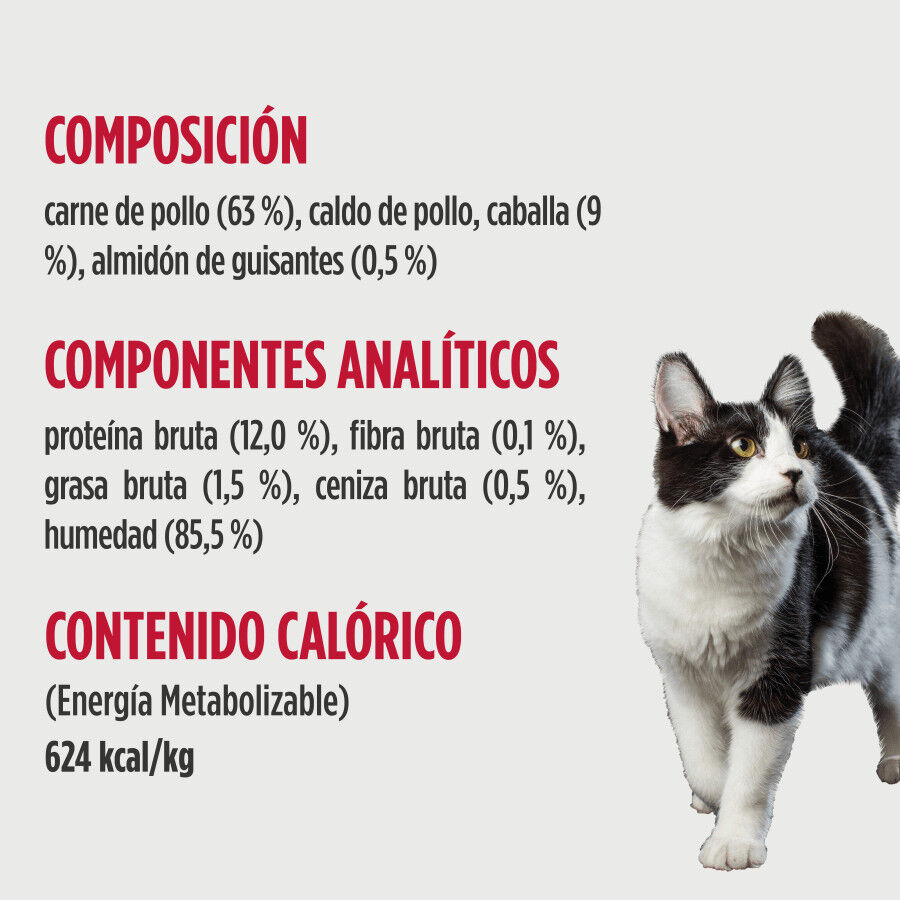 79 g Nulo Pollo con Caballa Sobres para gatos, , large Imagen numero 2