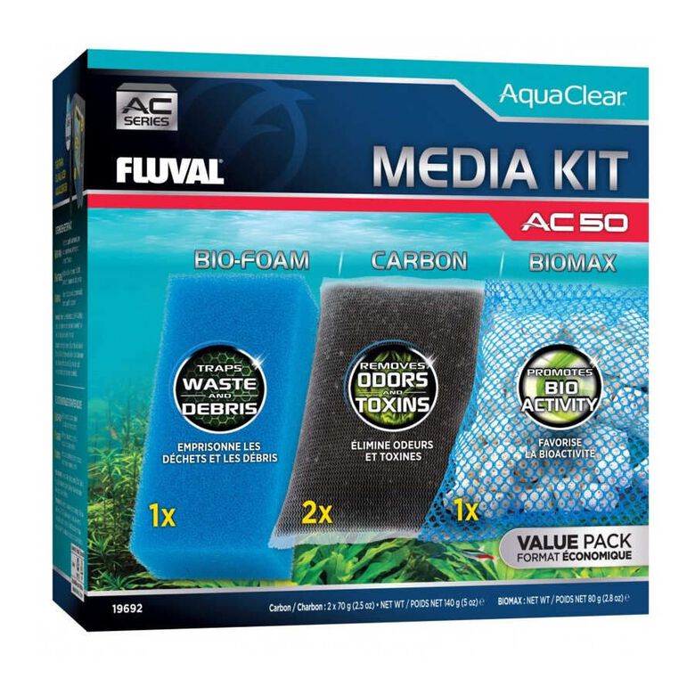 Fluval AquaClear AC Cargas de Mantenimiento para Filtro de acuarios thumbnail
