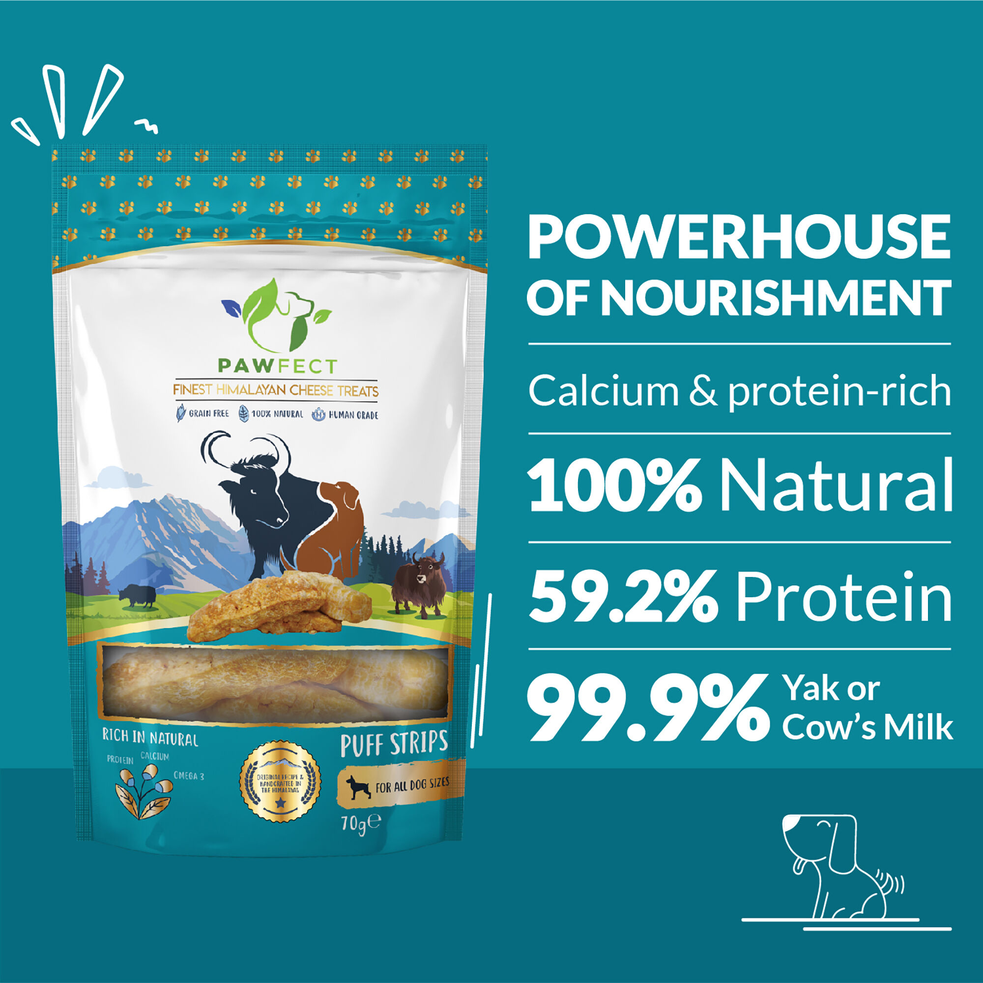 Pawfect Tiras de queso inflado del Himalaya thumbnail