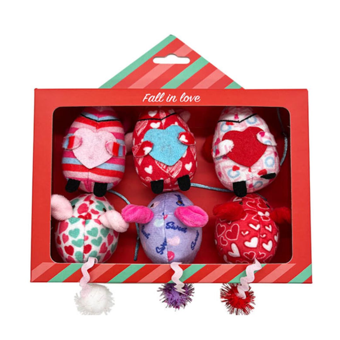 FOFOS | Caja 6 Ratones (Colecci&oacute;n D&iacute;a de San Valent&iacute;n) - Para Gato, , large Imagen numero 1