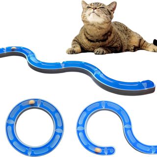El Ático Pets Serpiente Circuito Interactivo Rueda Giratoria para Gatos 