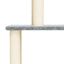 vidaXL Rascador para gatos con postes de sisal gris claro 183 cm, , large indicador imagen numero 4