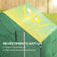 Outsunny Cubierta de Invernadero 140x143x190 cm Cubierta de Repuesto de Invernadero con Ventana Puerta con Cremallera Anti-UV Protección de Plantas para Jardín Verde, , large indicador imagen numero 5