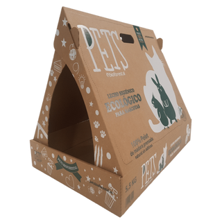 Caja de pellet para gatos 100% ecológica grande