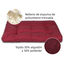 HOME MERCURY- Cama de Mascota, Colchón para Perro, Colchoneta Reversible Estampada Relleno de Espuma para Interior y Exterior. (Small, Granate), , large indicador imagen numero 3