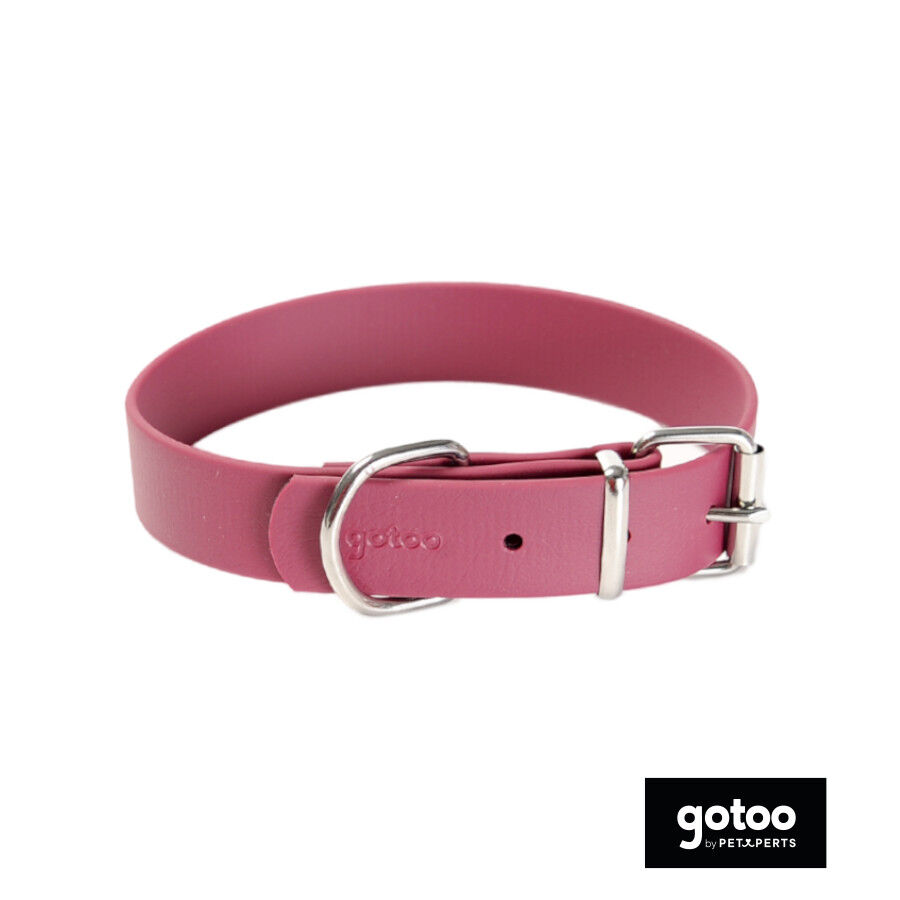 Gotoo Collar Biothane rojo vino para perros, , large Imagen numero 2