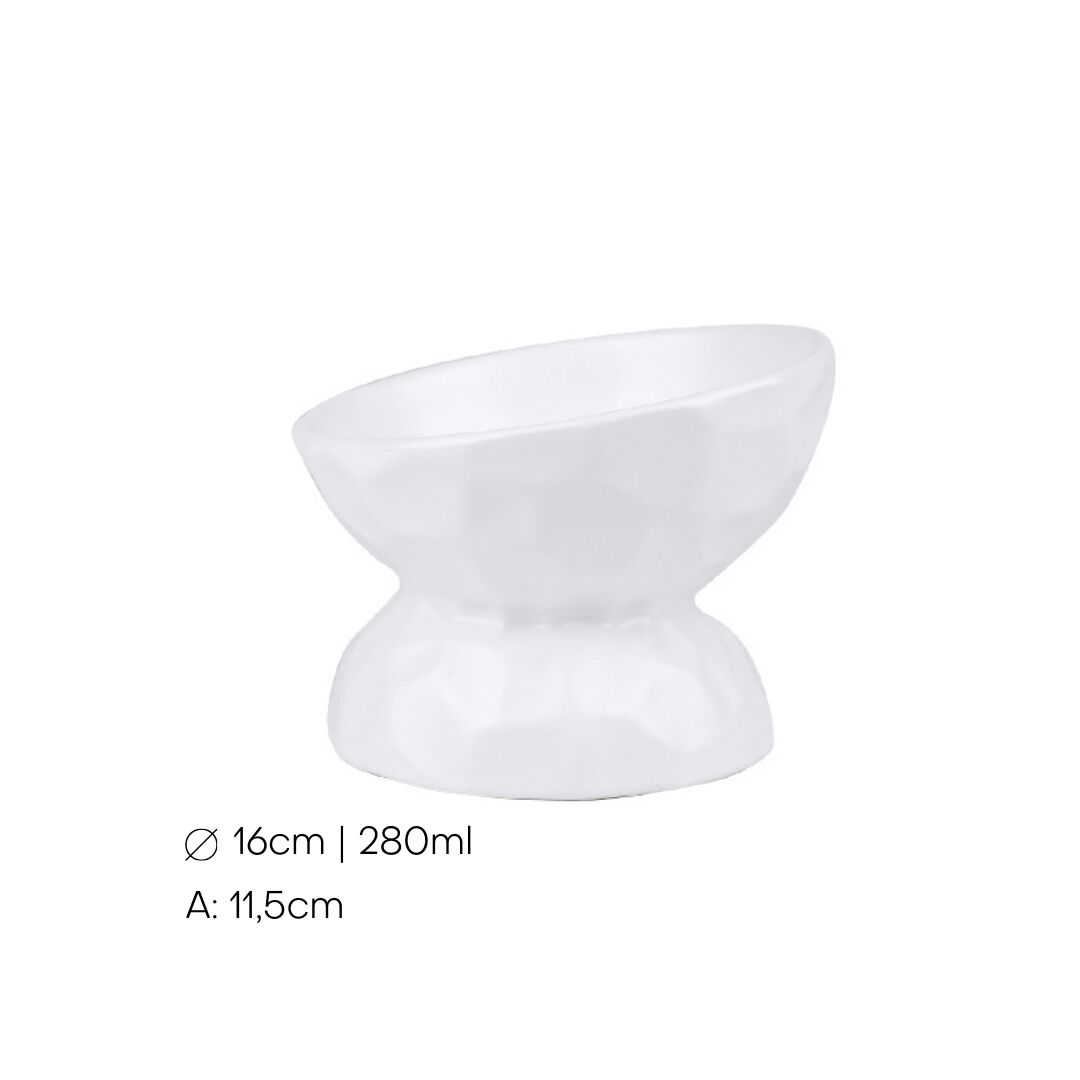 Taz&oacute;n de Cer&aacute;mica Inclinada con Dise&ntilde;o Ondulado 280ml, , large Imagen numero 2