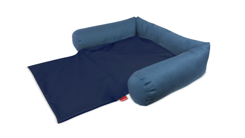 Gauty Cama para Perros y Gatos  Tela de sarga - Azul y azul oscuro, , large Imagen numero 1
