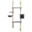 vidaXL Árbol rascador para gatos de pared gris oscuro 180 cm, , large indicador imagen numero 4