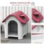 Caseta con puerta extraíble y elevada para perros, , large indicador imagen numero 5