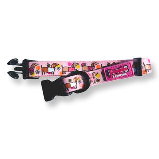 Puppies & Pom Poms Bee Happy Dachshunds Collar para perros