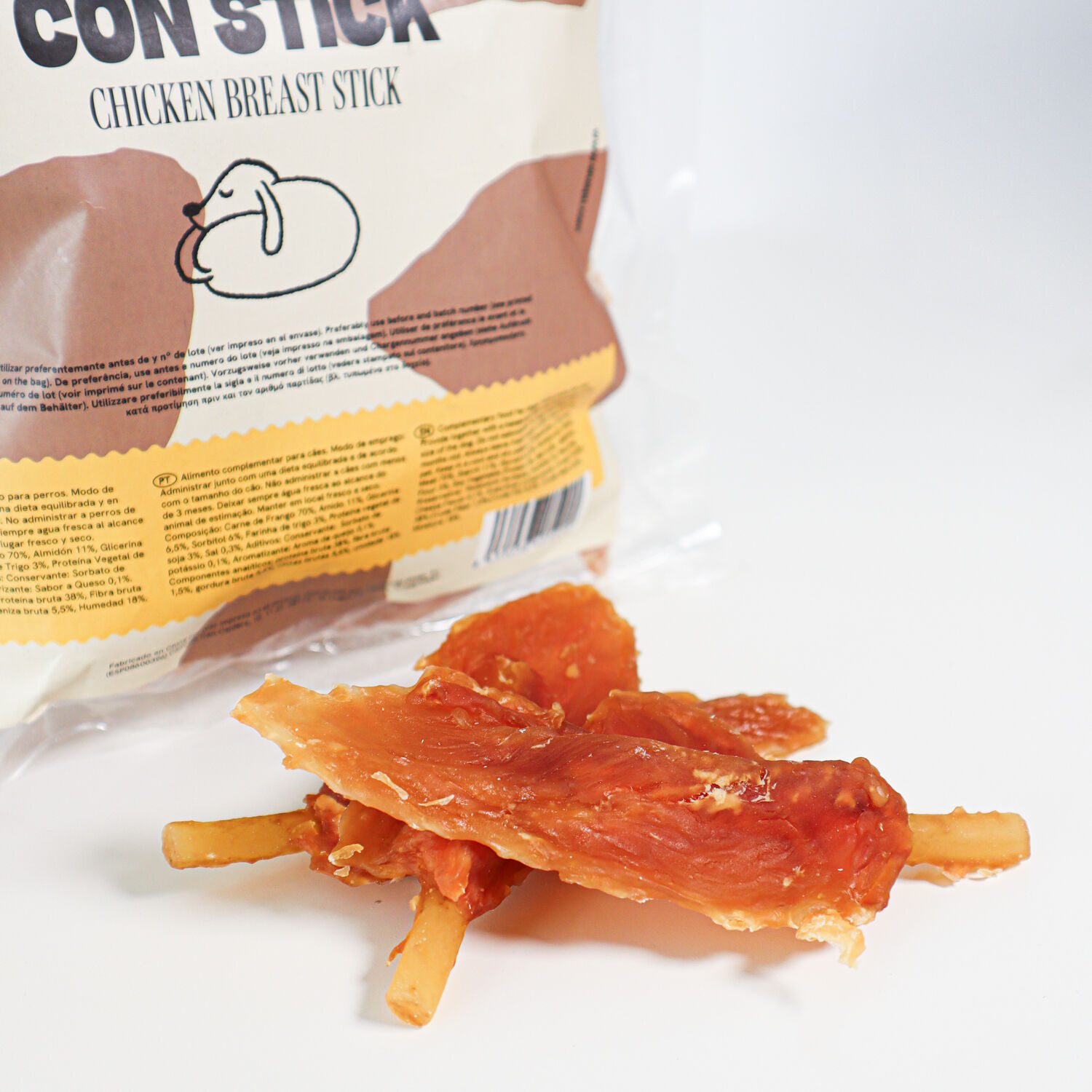 SNACK PARA PERRO EN STICK SABOR QUESO CON POLLO DESECADO WUAPU, , large Imagen numero 2