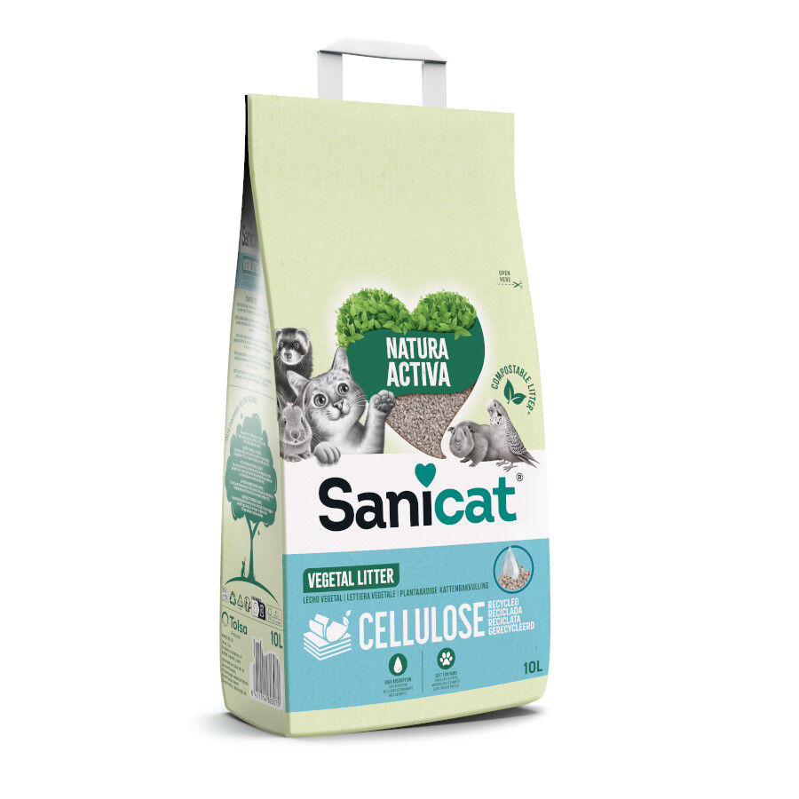 Sanicat Recycled Cellulose Lecho Natural para gatos