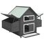 Vidaxl gallinero exterior color gris, , large indicador imagen numero 2