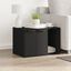 vidaXL Mueble arenero para gatos madera ingeniería negro, , large indicador imagen numero 8