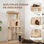 PawHut Árbol para Gatos Beige, , large indicador imagen numero 4