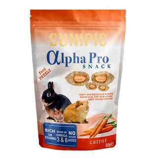 Cunipic Alpha Pro Chuches Zanahoria para roedores 