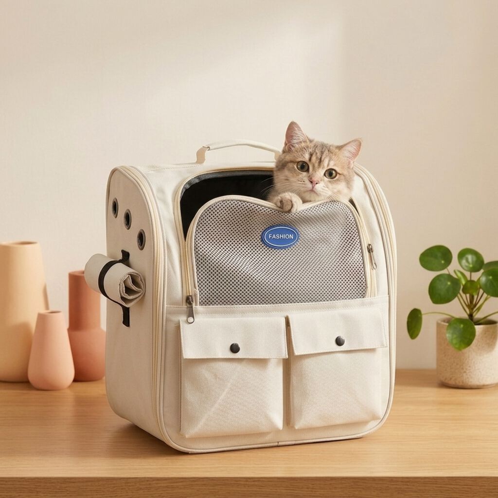 Mochila transport&iacute;n Poniente para gatos y perros, , large Imagen numero 2