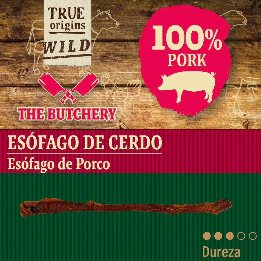 True Origins Wild Es&oacute;fago Cerdo 15 cm Snack para perros, , large Imagen numero 4