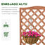 Outsunny Jardinera con Enrejado Marrón, , large indicador imagen numero 5