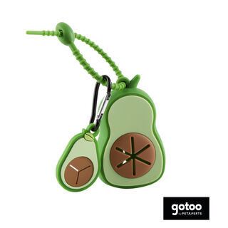 Gotoo Porta bolsas silicona avocado para perros