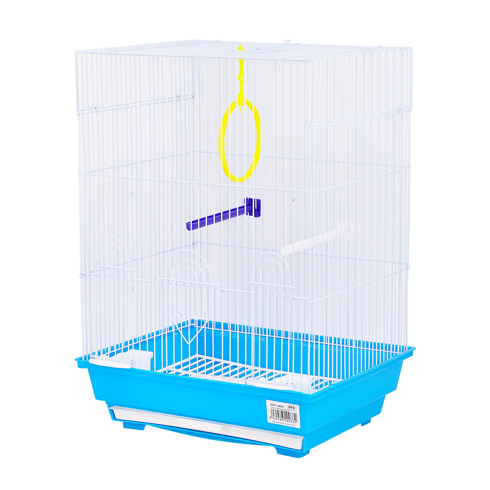 DZL Jaula con Comedero, Palos y Columpios para agapornis thumbnail