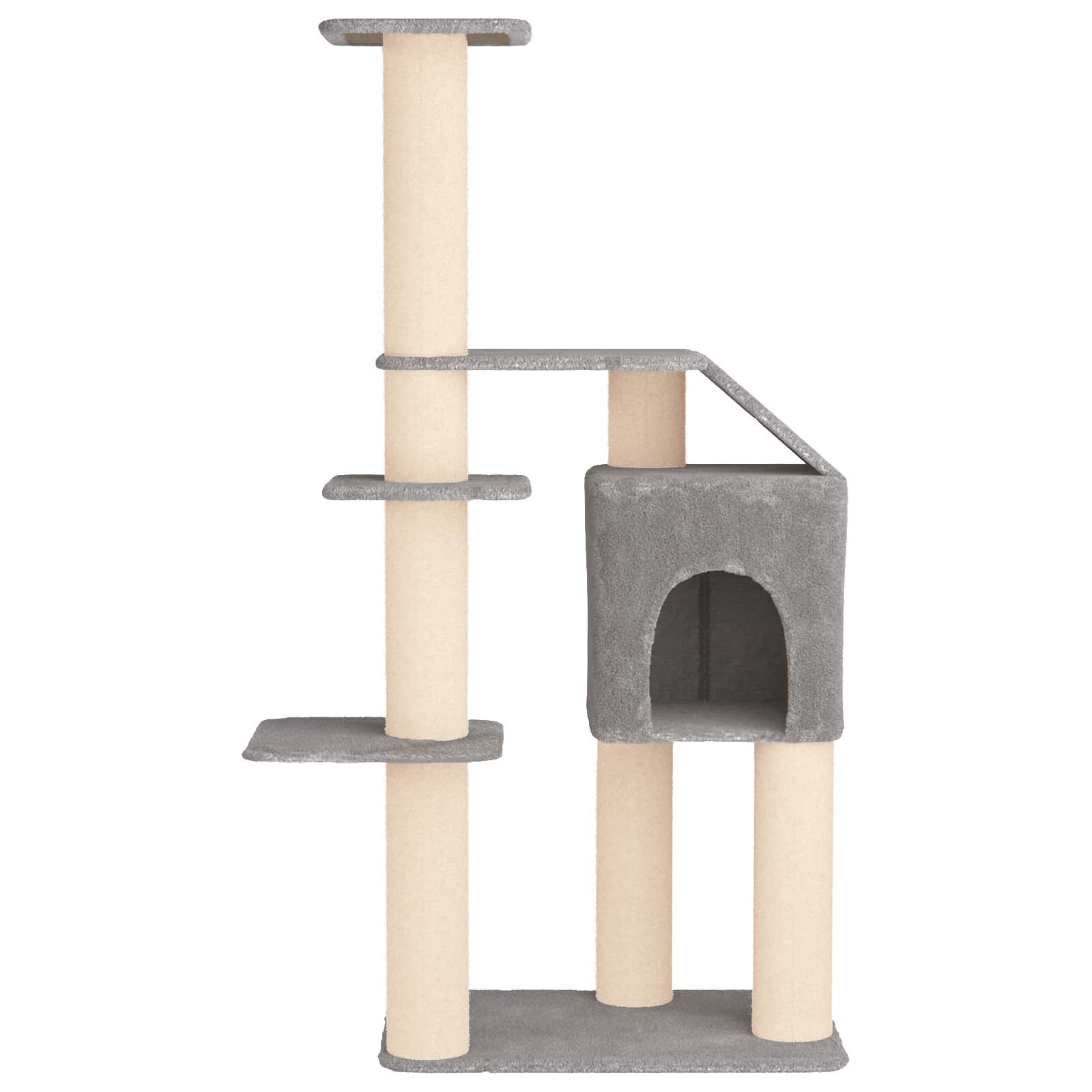 vidaXL &Aacute;rbol para gatos con postes de sisal Torre Gatos Muebles Felinos, , large Imagen numero 5