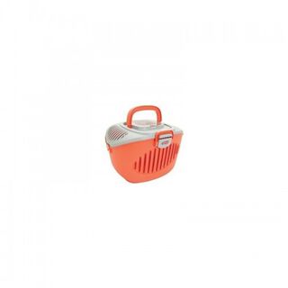 Transportin Paws2Go animales pequeños color Salmón/ Gris