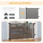 PawHut Puerta de Seguridad para Perros y Gatos Extensible 0-150 cm Puerta Retráctil para Mascotas Barrera para Escaleras y Pasillos Aleación de Aluminio 165x10,7x85 cm Gris, , large indicador imagen numero 5