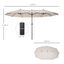 Outsunny Sombrilla Parasol Doble para Jardín, , large indicador imagen numero 3