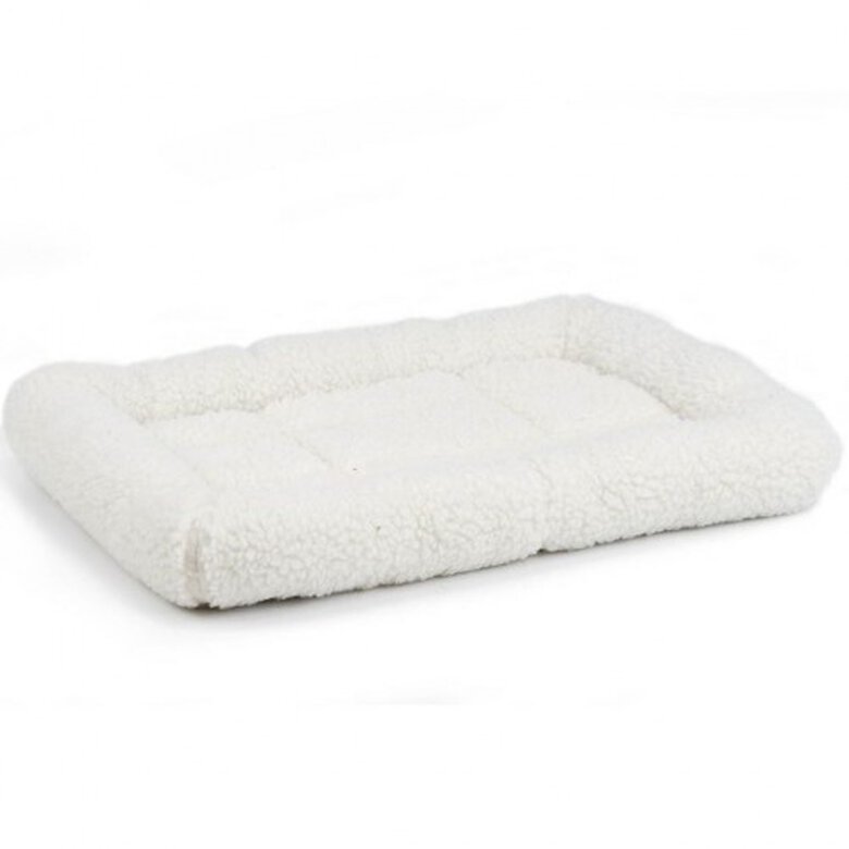 Cama suave con piel artificial para perro color Crema, , large image number null
