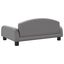vidaXL Cama para perros de cuero sintético gris 70x45x30 cm, , large indicador imagen numero 5