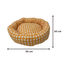 Leeby Cama Donut Vichy Naranja para gatos, , large indicador imagen numero 4