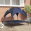 vidaXL Cama para Perros con Dosel Sofá Silla Tela Oxford y Acero Azul, , large indicador imagen numero 15