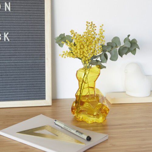 Florero Sphinx en forma de gato color &Aacute;mbar, , large Imagen numero 3