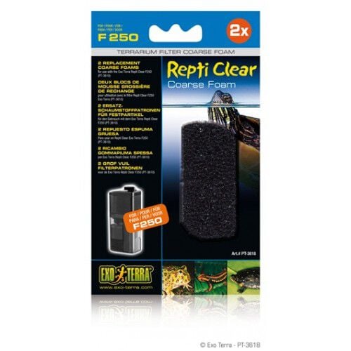 Exoterra Carbón filtro grueso para reptiles