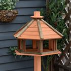 PawHut Comedero De Madera Con Forma De Casa para pájaros, , large image number null