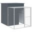vidaXL Gallinero con corral acero galvanizado gris 165x863x181 cm, , large indicador imagen numero 9