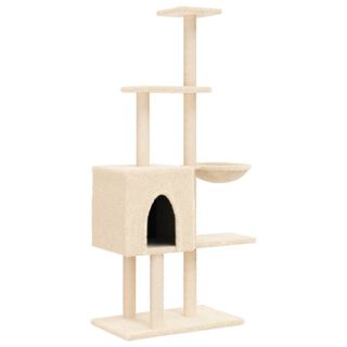 vidaXL Rascador sisal color crema para Gatos 